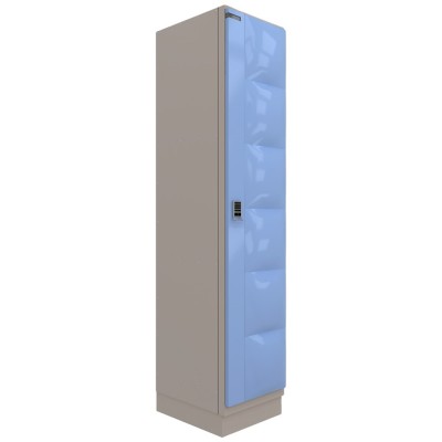 Top quality metal wardrobe used kid bedroom clothes locker 1 door cabinet