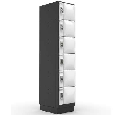 Andea brand high quality six tier steel storage school locker cabinet with RFID lock